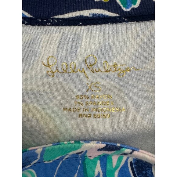 Lilly Pulitzer Sophie Ruffle Dress UPF‎ 50 in Sirens and Spirits Size XS Shift - Picture 6 of 7